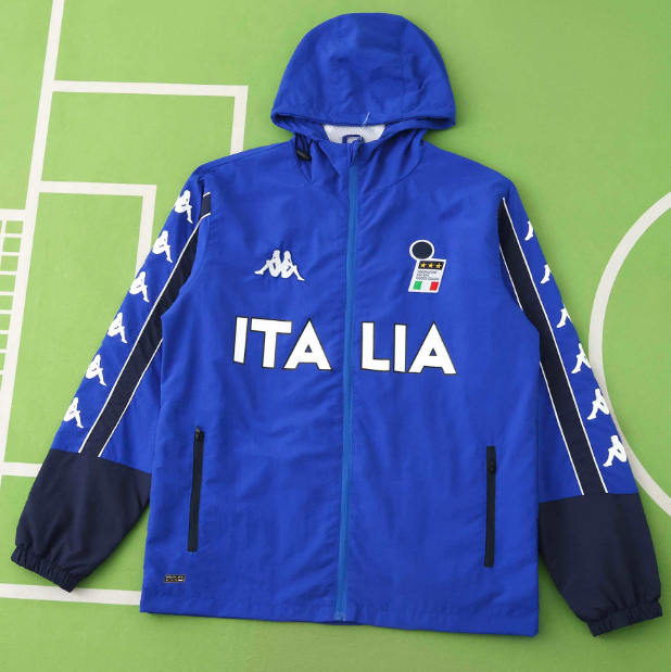 2026-27 Italy Blue Retro Windbreaker Jacket